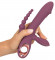 Сливовый вибратор с клиторальным отростком и анальным хвостом Slim Triple Plum - 21,4 см. Сливовый вибратор с клиторальным отростком и анальным хвостом Slim Triple Plum - 21,4 см.