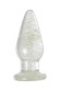 Прозрачная, светящаяся в темноте анальная втулка - 9,8 см. Прозрачная, светящаяся в темноте анальная втулка - 9,8 см.