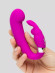 Лиловый вибратор Mini G-Spot Curve Vibe с клиторальным зайчиком Лиловый вибратор Mini G-Spot Curve Vibe с клиторальным зайчиком