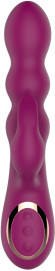 Сливовый вибратор-кролик AN Stamen с массажем бусинами - 22 см. Сливовый вибратор-кролик AN Stamen с массажем бусинами - 22 см.