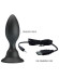 Черная анальная вибропробка с пультом Mr.Play - 10,8 см. Черная анальная вибропробка с пультом Mr.Play - 10,8 см.