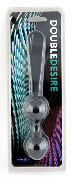 Чёрные силиконовые вагинальные шарики с петелькой Чёрные силиконовые вагинальные шарики с петелькой