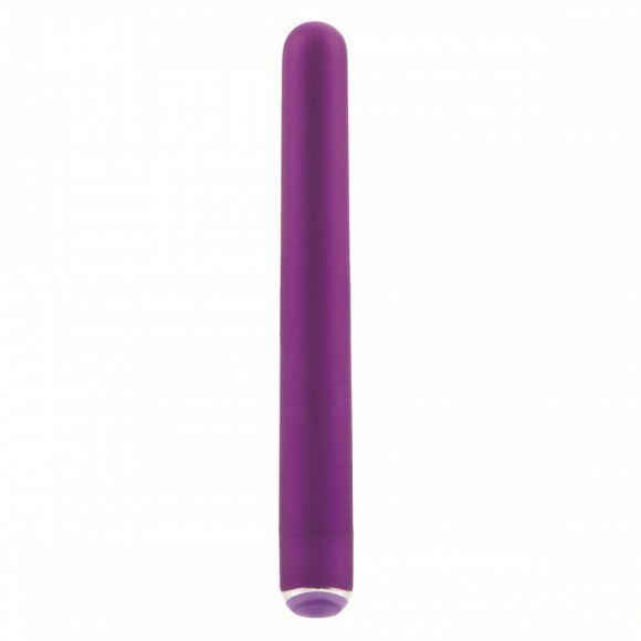 Фиолетовый гладкий вибромассажер Body & Soul Desire - 16 см.