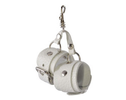 Белый брелок Наручники Белый брелок Наручники