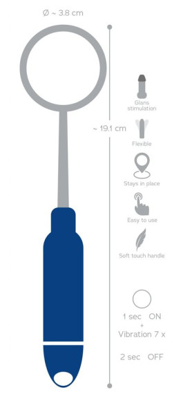 Синяя петля-стимулятор головки Glans Stimulation Loop - 19,1 см. Синяя петля-стимулятор головки Glans Stimulation Loop - 19,1 см.