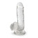 Прозрачный фаллоимитатор на присоске - 15 см. Прозрачный фаллоимитатор на присоске - 15 см.