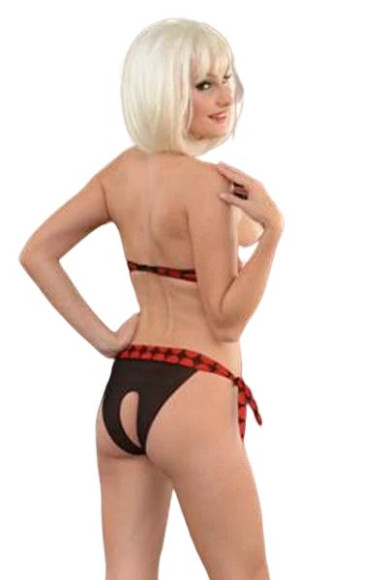 Женский комплект в крупный горох Женский комплект в крупный горох