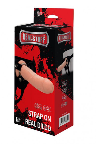 Черные трусики с телесной насадкой STRAP ON REAL DILDO - 21 см. Черные трусики с телесной насадкой STRAP ON REAL DILDO - 21 см.