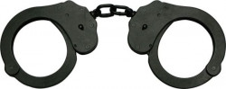 Наручники из темного металла A88B Handcuffs With Chain Наручники из темного металла A88B Handcuffs With Chain