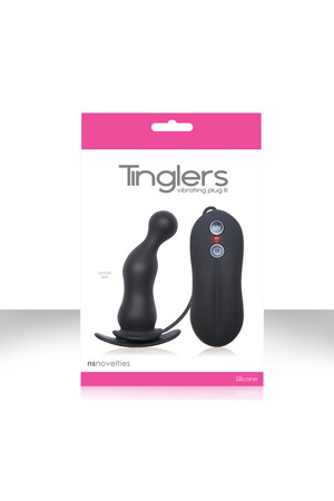 Черная анальная вибро-пробка Tinglers - Plug III Черная анальная вибро-пробка Tinglers - Plug III