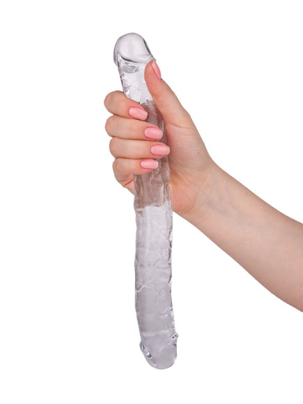 Прозрачный двусторонний фаллоимитатор Eternity - 29,5 см. Прозрачный двусторонний фаллоимитатор Eternity - 29,5 см.