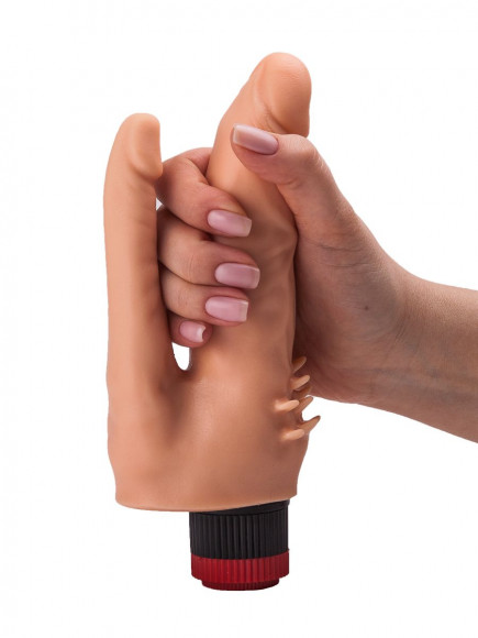 Анально-вагинальный вибромассажёр с шипами для массажа клитора - 17 см. Анально-вагинальный вибромассажёр с шипами для массажа клитора - 17 см.