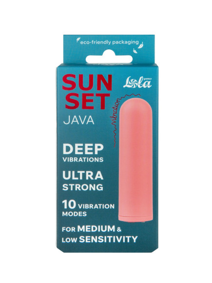 Коралловая вибропуля Java - 7,8 см. Коралловая вибропуля Java - 7,8 см.