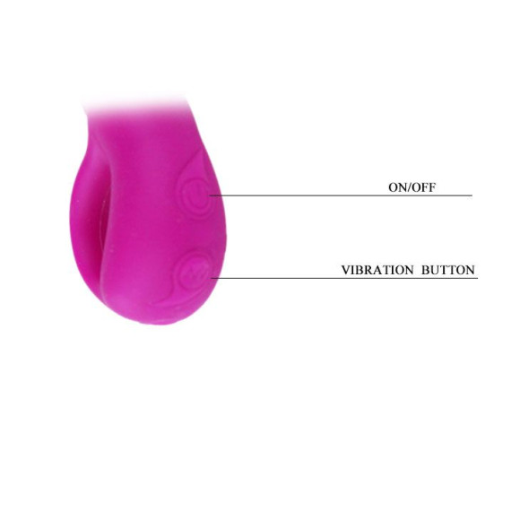 Перезаряжаемый вибратор Audding с клиторальным отростком - 22,5 см. Перезаряжаемый вибратор Audding с клиторальным отростком - 22,5 см.