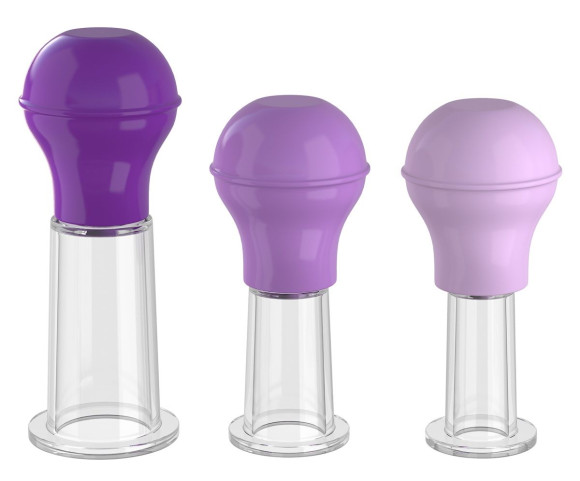 Набор из 3 мини помп-присосок для груди Nipple Enhancer Set Набор из 3 мини помп-присосок для груди Nipple Enhancer Set