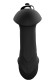 Черный анальный вибромассажер STAR ARROW - 11 см. Черный анальный вибромассажер STAR ARROW - 11 см.