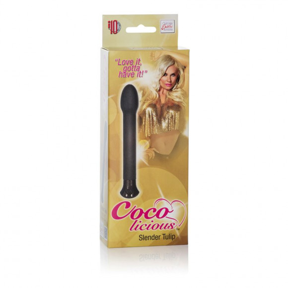 Чёрный вибромассажер Coco Licious Slender Tulip Vibes - 17 см. Чёрный вибромассажер Coco Licious Slender Tulip Vibes - 17 см.