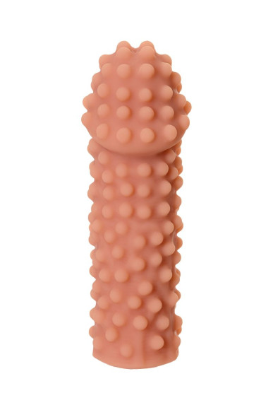 Телесная насадка на фаллос с бугорками Extreme Sleeve 010 S-size - 14,7 см. Телесная насадка на фаллос с бугорками Extreme Sleeve 010 S-size - 14,7 см.