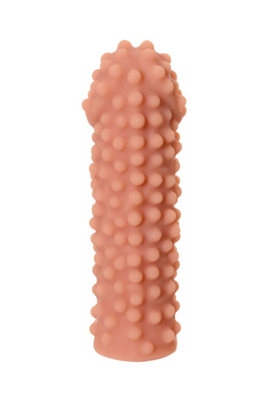 Телесная насадка на фаллос с бугорками Extreme Sleeve 010 S-size - 14,7 см. Телесная насадка на фаллос с бугорками Extreme Sleeve 010 S-size - 14,7 см.