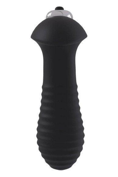 Черный анальный вибромассажер Single Speed Spiral Plug - 11 см. Черный анальный вибромассажер Single Speed Spiral Plug - 11 см.