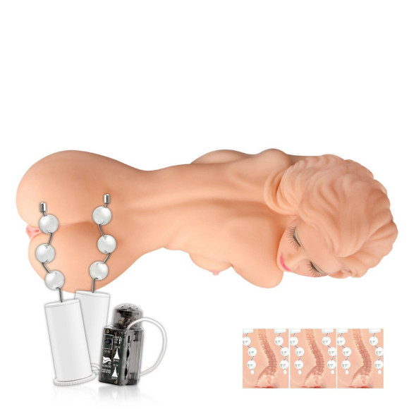 Реалистичный торс девушки Hera 1 с тремя отверстиями и вибрацией Реалистичный торс девушки Hera 1 с тремя отверстиями и вибрацией