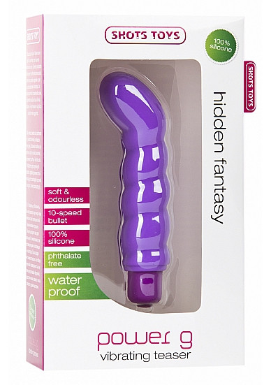 Фиолетовый вибратор со стимуляцией точки G - 18 см. Фиолетовый вибратор со стимуляцией точки G - 18 см.