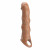 Карамельный фаллоудлинитель с 3 вставками - 28 см.