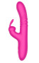 Розовый вибратор-кролик с функцией поступательных движений - 24,3 см. Розовый вибратор-кролик с функцией поступательных движений - 24,3 см.
