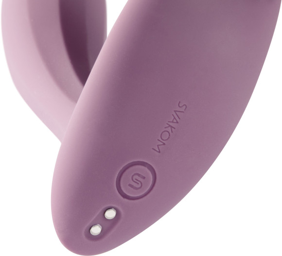 Розовый интерактивный вибромассажер Erica Розовый интерактивный вибромассажер Erica