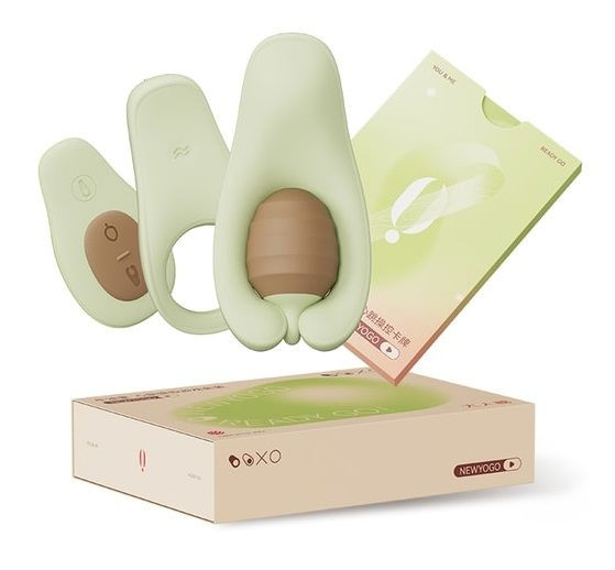 Зеленый клиторальный стимулятор-авокадо Newyogo Зеленый клиторальный стимулятор-авокадо Newyogo