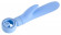 Голубой вибратор с клиторальным стимулятором - 23 см. Голубой вибратор с клиторальным стимулятором - 23 см.