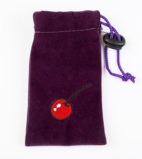 Большая анальная пробка с сиреневым кристаллом - 9 см.