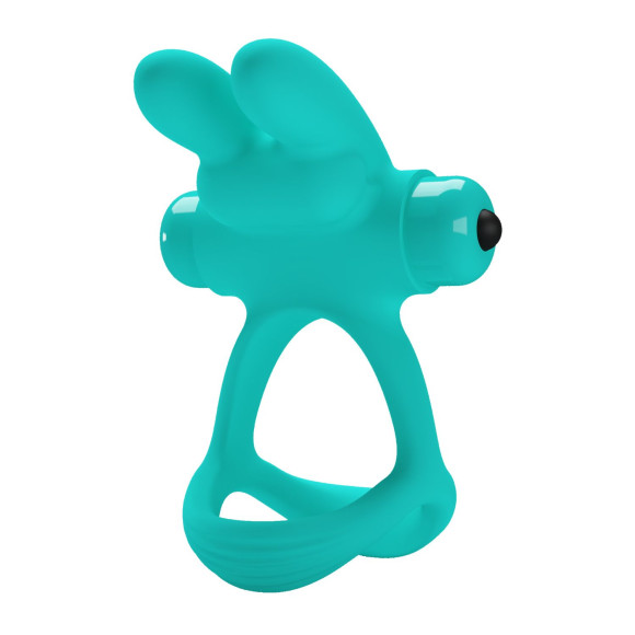 Бирюзовое эрекционное виброкольцо Passionate Dante Бирюзовое эрекционное виброкольцо Passionate Dante