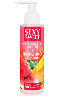 Молочко для тела с феромонами и ароматом дыни и арбуза Sexy Sweet Watermelon&Melon - 150 гр. Молочко для тела с феромонами и ароматом дыни и арбуза Sexy Sweet Watermelon&Melon - 150 гр.