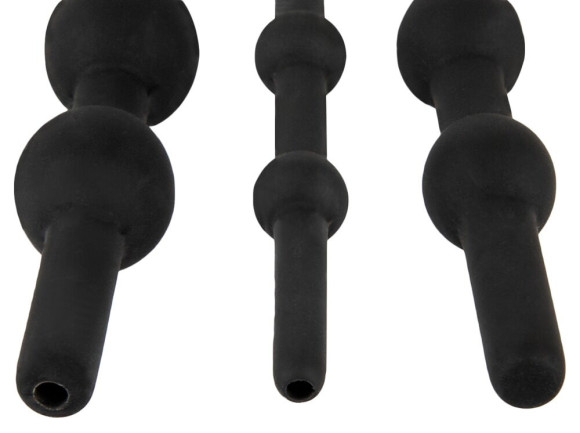 Набор из 3 черных силиконовых уретральных стимуляторов Training Set Набор из 3 черных силиконовых уретральных стимуляторов Training Set
