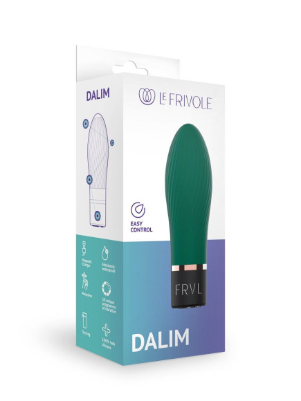 Изумрудный мини-вибратор Dalim - 10 см. Изумрудный мини-вибратор Dalim - 10 см.