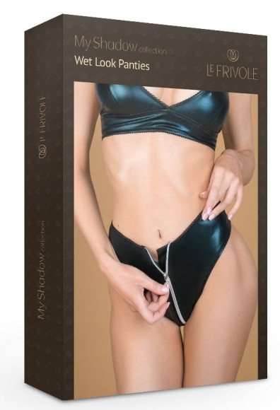 Соблазнительные трусики с двусторонней функциональной молнией Соблазнительные трусики с двусторонней функциональной молнией