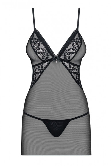 Облегающая сорочка с рюшами на лифе и ниже спинки Облегающая сорочка с рюшами на лифе и ниже спинки