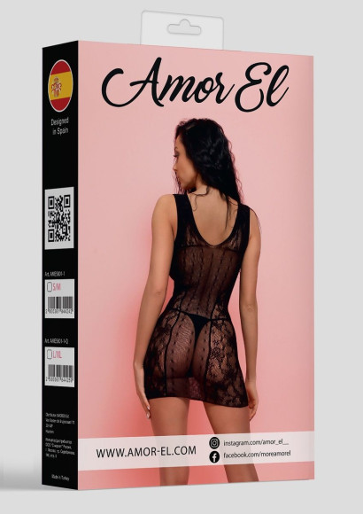 Эротическое мини-платье с глубоким круглым вырезом Эротическое мини-платье с глубоким круглым вырезом