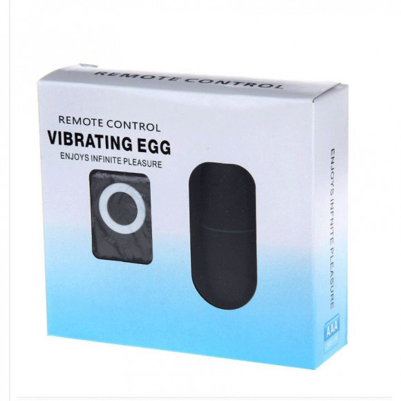 Черное виброяйцо iSoma с пультом ДУ.