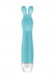 Бирюзовый вибратор с ушками Lena - 17,2 см. Бирюзовый вибратор с ушками Lena - 17,2 см.