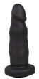 Черная реалистичная насадка-фаллоимитатор с головкой - 13 см. Черная реалистичная насадка-фаллоимитатор с головкой - 13 см.