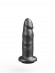 Черная реалистичная насадка-фаллоимитатор с головкой - 13 см. Черная реалистичная насадка-фаллоимитатор с головкой - 13 см.