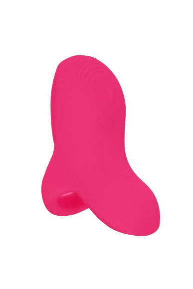 Розовый сенсорный вибромассажёр на палец Fuzu Sensa