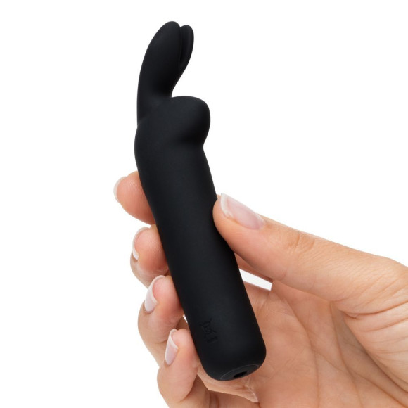 Черная вибропуля с ушками Rechargeable Rabbit Ears Bullet Vibrator Черная вибропуля с ушками Rechargeable Rabbit Ears Bullet Vibrator
