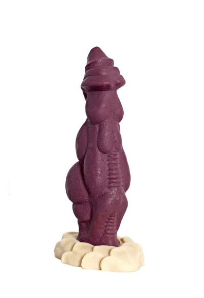 Бордовый фаллоимитатор Дракон - 22 см. Бордовый фаллоимитатор Дракон - 22 см.