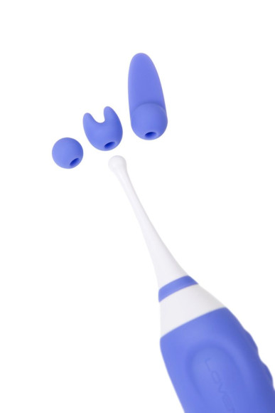 Сиреневый двусторонний вибромассажер Hyphy с клиторальным стимулятором - 21,6 см. Сиреневый двусторонний вибромассажер Hyphy с клиторальным стимулятором - 21,6 см.