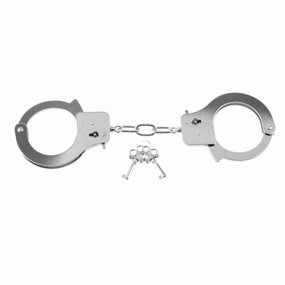Металлические серебристые наручники Designer Metal Handcuffs Металлические серебристые наручники Designer Metal Handcuffs