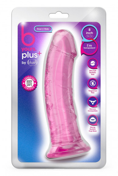 Розовый фаллоимитатор Roar N’ Ride - 20,3 см. Розовый фаллоимитатор Roar N’ Ride - 20,3 см.