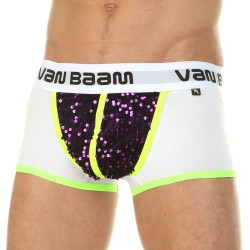 Оригинальные трусы-боксеры с фиолетовыми пайетками и ярким кантом Оригинальные трусы-боксеры с фиолетовыми пайетками и ярким кантом